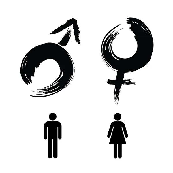 cinsiyet işareti, erkek ve kadın