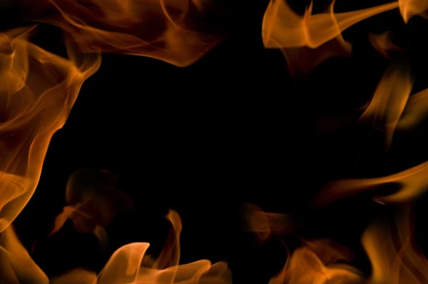 Фон с огненными рамами — стоковое фото