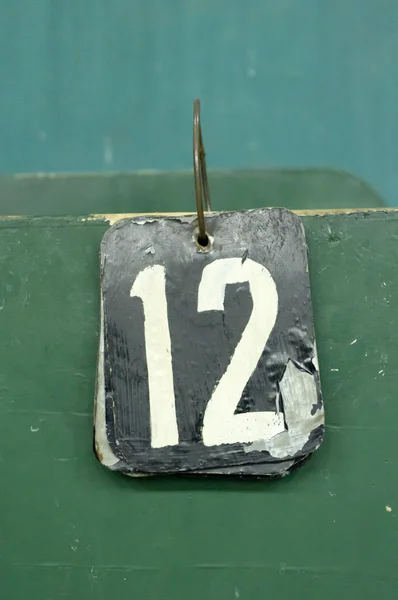 Number tags, twelve — Stock Photo, Image