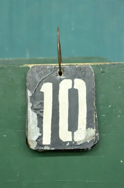 Number tags, ten — Stock Photo, Image