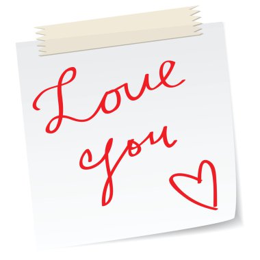 Love note clipart