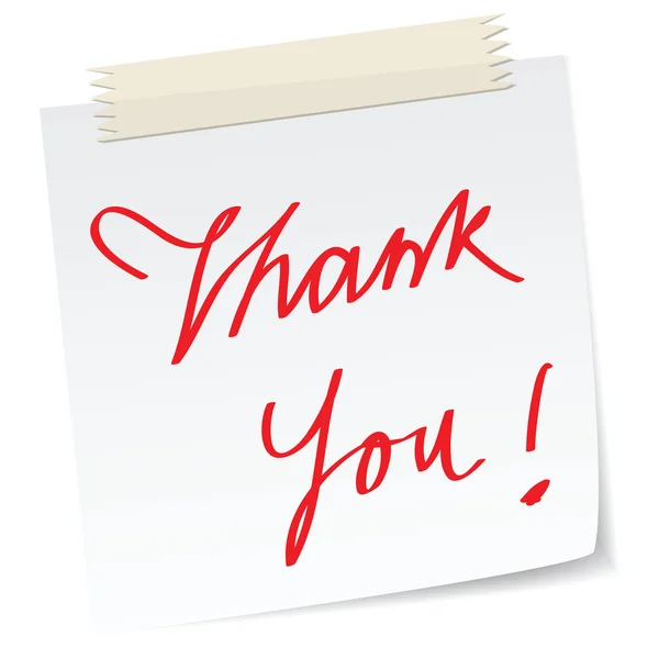 Thank you note — Stock Photo, Image