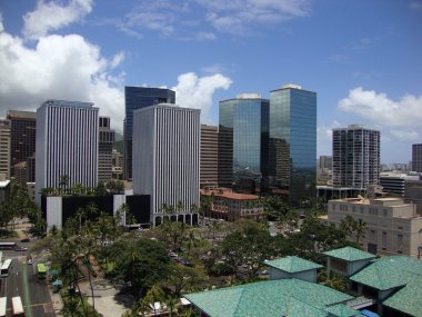Downtown Honolulu clipart