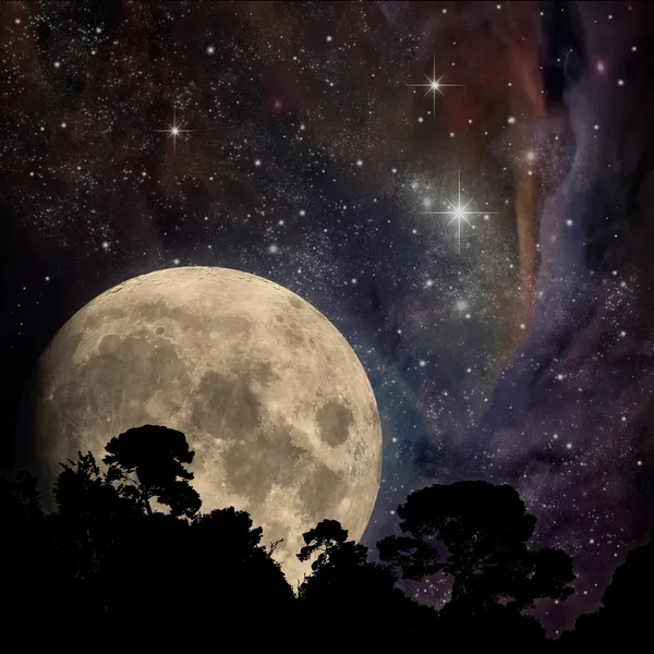 Nocne niebo — Zdjęcie stockowe