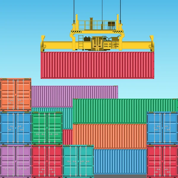 Frachtcontainer — Stockvektor