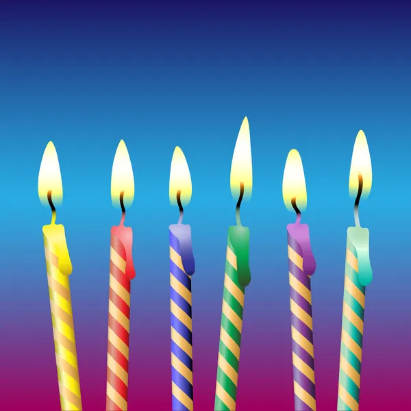 Bougies d'anniversaire — Image vectorielle