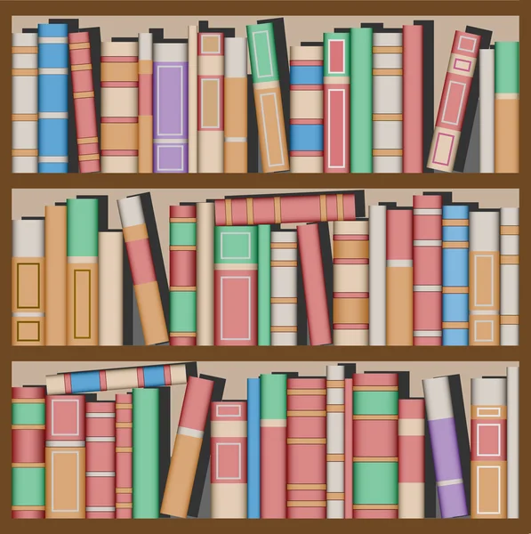 Bookshelf — Stok Vektör