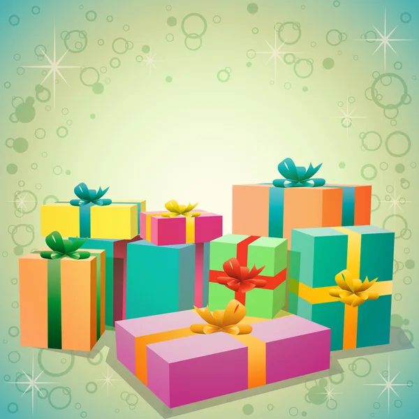 Cajas de regalos — Vector de stock