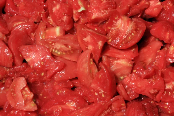 Chopped peeled tomatoes — Stock Photo, Image