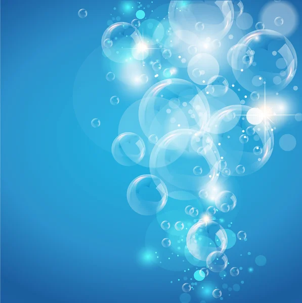 Astratto subacqueo bolla flusso sfondo — Vettoriale Stock