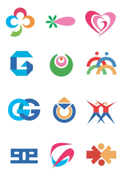 Company_icons_symbols — Stok Vektör