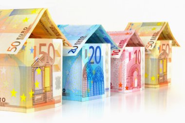 Euro houses clipart