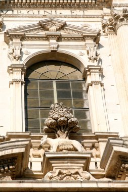 Baroque detail - St.Irene Church in Lecce, Apulia - Italy clipart