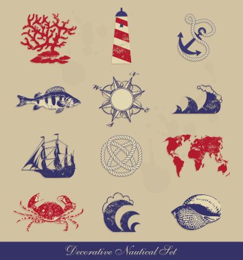 Decorative Nautical Set clipart