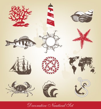 Decorative Nautical Set clipart