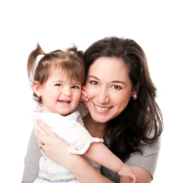 Happy mother baby daughter family Stock Image