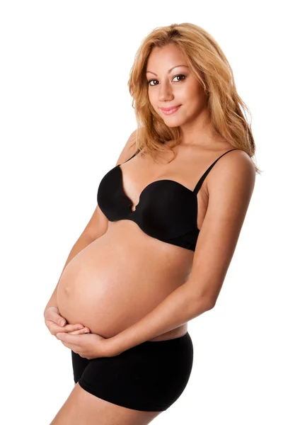 Ευτυχή όμορφη εγκυμοσύνη — Φωτογραφία Αρχείου