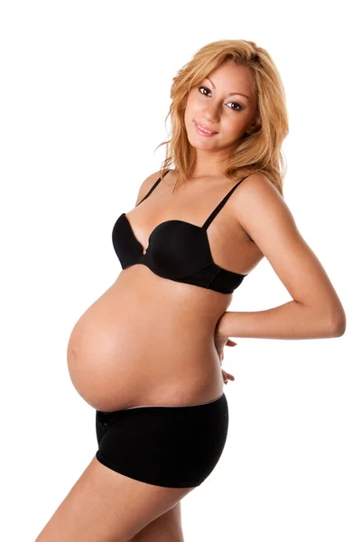 Feliz gravidez bonita — Fotografia de Stock