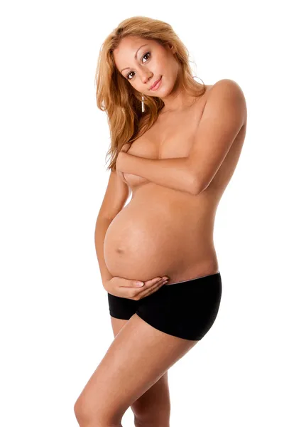 Όμορφη εγκυμοσύνη μητρότητα — Φωτογραφία Αρχείου