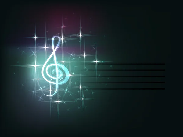 Nota anahtarı, müzikal kompozisyon — Stok Vektör