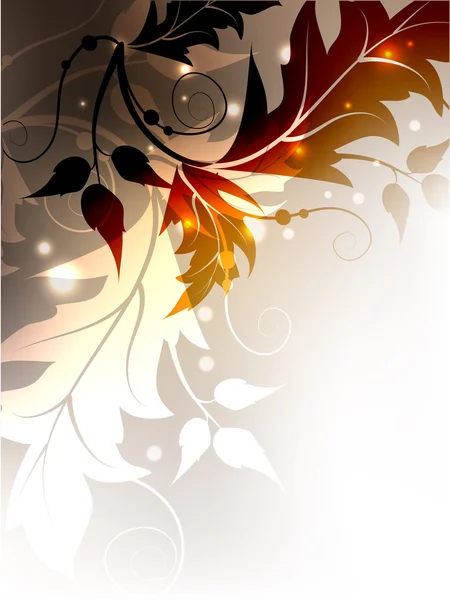 Fond floral classique — Image vectorielle