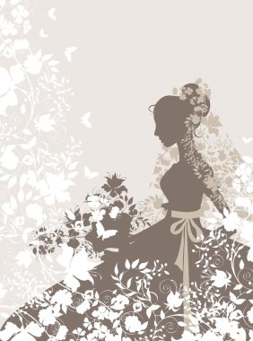 Vintage girl clipart