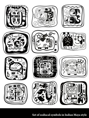 Zodiac symbols clipart