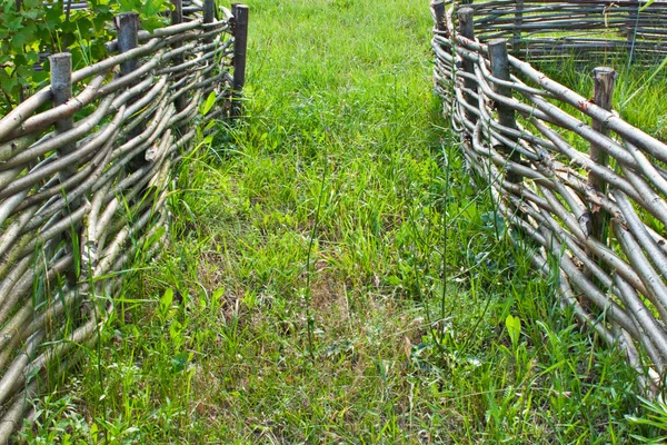 Wicker fence — Stock Photo, Image