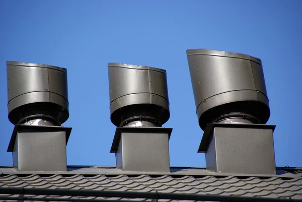Ventilatori sul tetto — Foto Stock