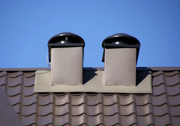 屋上の通気孔 — ストック写真