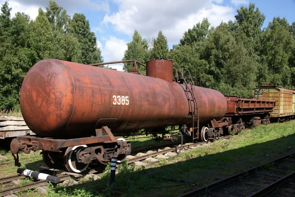 O tanque ferroviário — Fotografia de Stock