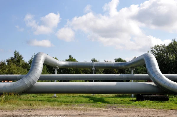 Curva do gasoduto — Fotografia de Stock