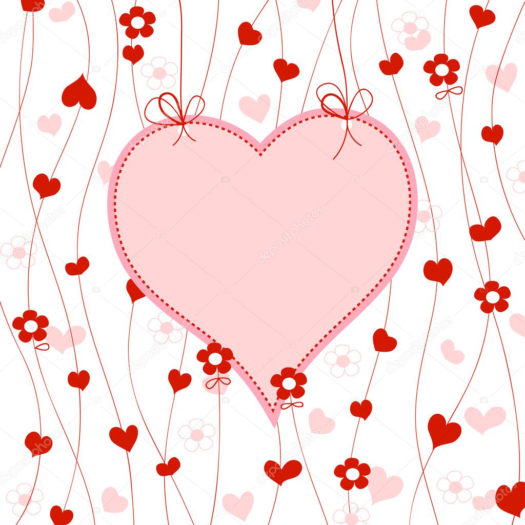 Cute heart frame — Stock Vector © Danussa 5770320