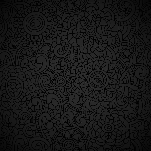 Élégant papier peint noir — Image vectorielle