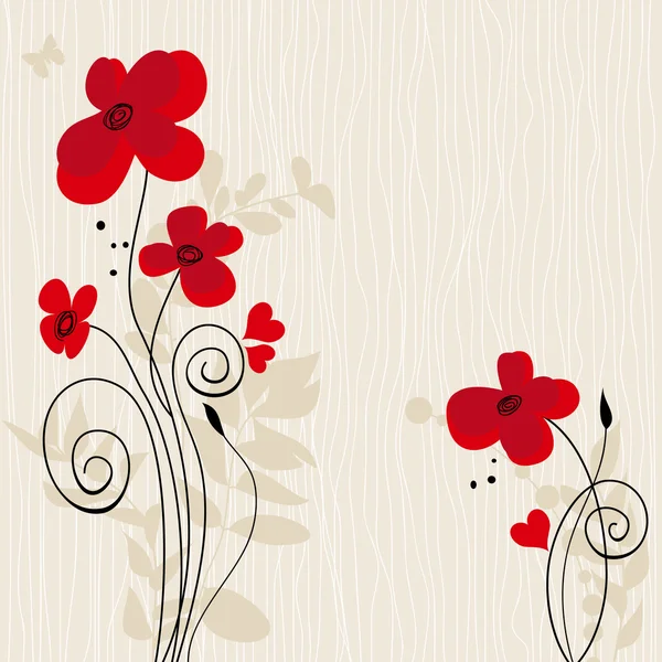 Romantische bloemen achtergrond — Stockvector