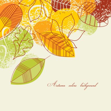 Autumn background clipart