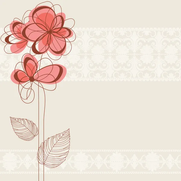 Милый цветочный фон — стоковый вектор