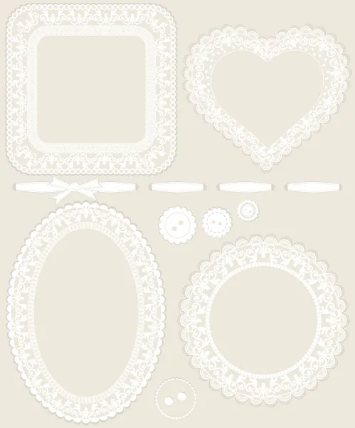 Lace frames — Stock Vector