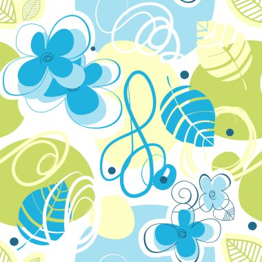 Floral seamless pattern clipart