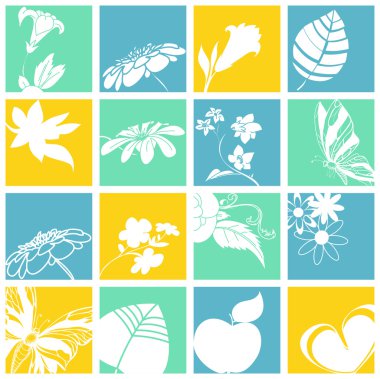 Nature icons clipart