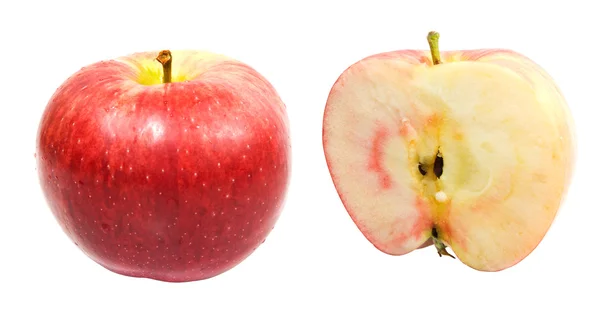 Červené sladké jablko — Stock fotografie