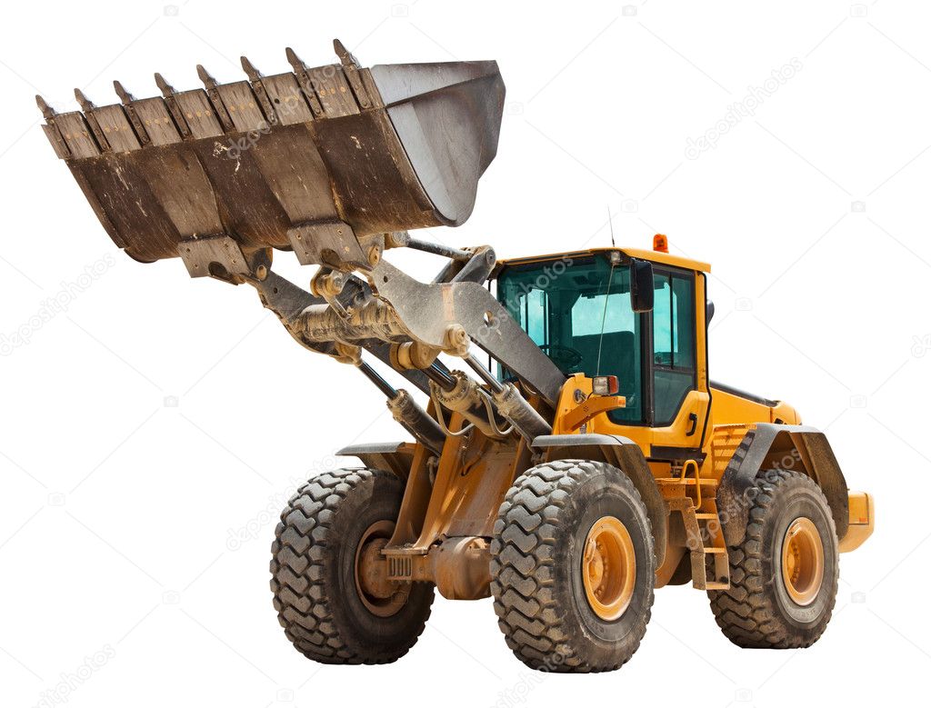 Yellow bulldozer