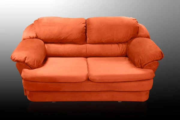 Sofá rojo — Foto de Stock