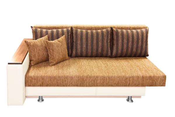 Couch isoliert auf weißem Hintergrund. — Stockfoto