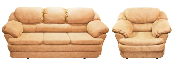Couch geïsoleerd op witte achtergrond. — Stockfoto