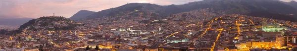 stock image Quito By Night Panorama