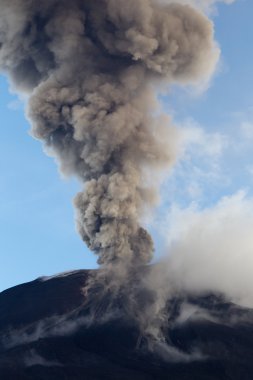 Tungurahua Volcano Smoking clipart