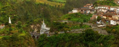 Las Lajas Sanctuary Panorama clipart