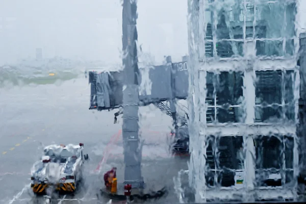 机场天气 — 图库照片