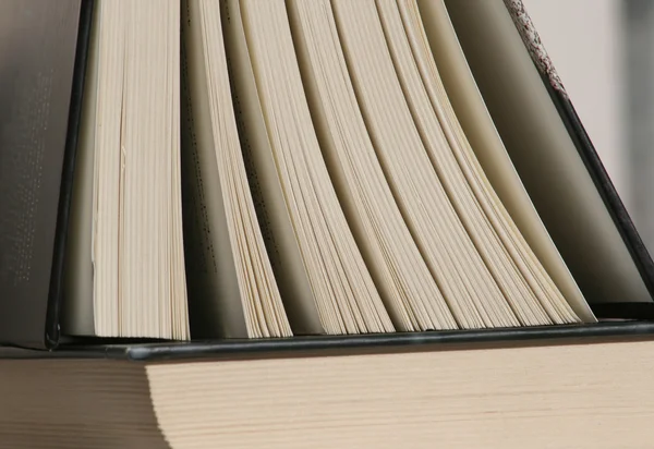 stock image Thick open book on another